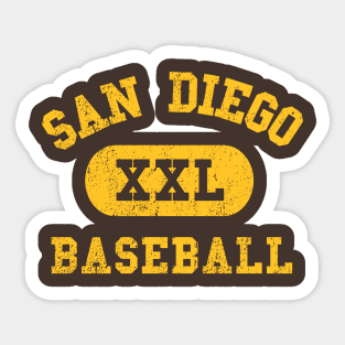 San Diego Baseball Sticker